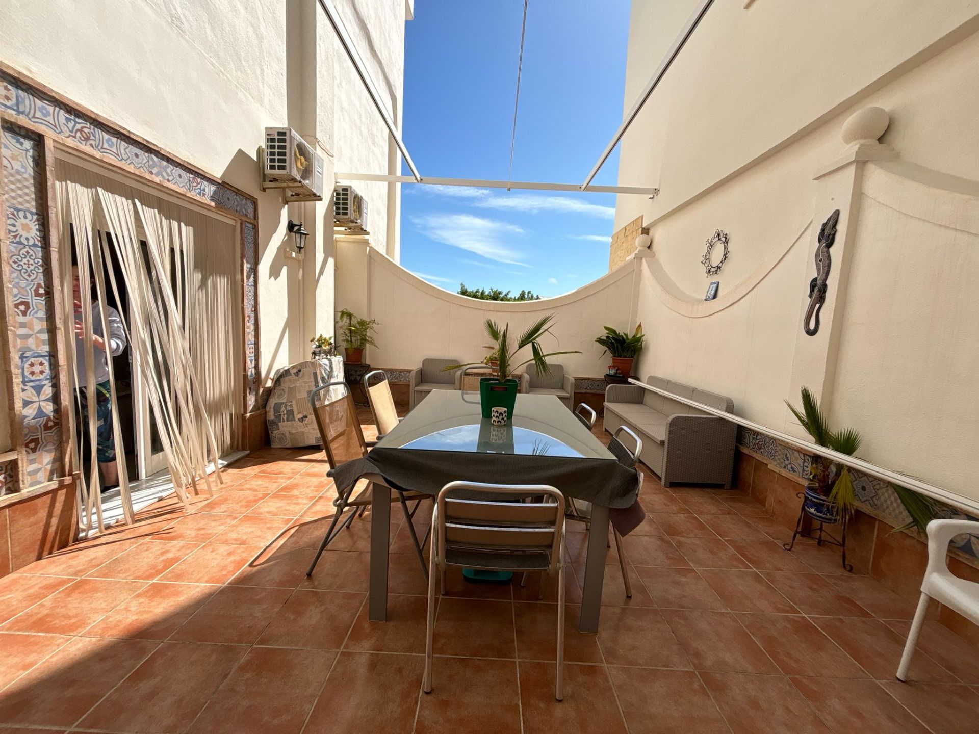 Terrace of Flat to rent in Benalmádena  with Air Conditioner and Furnished