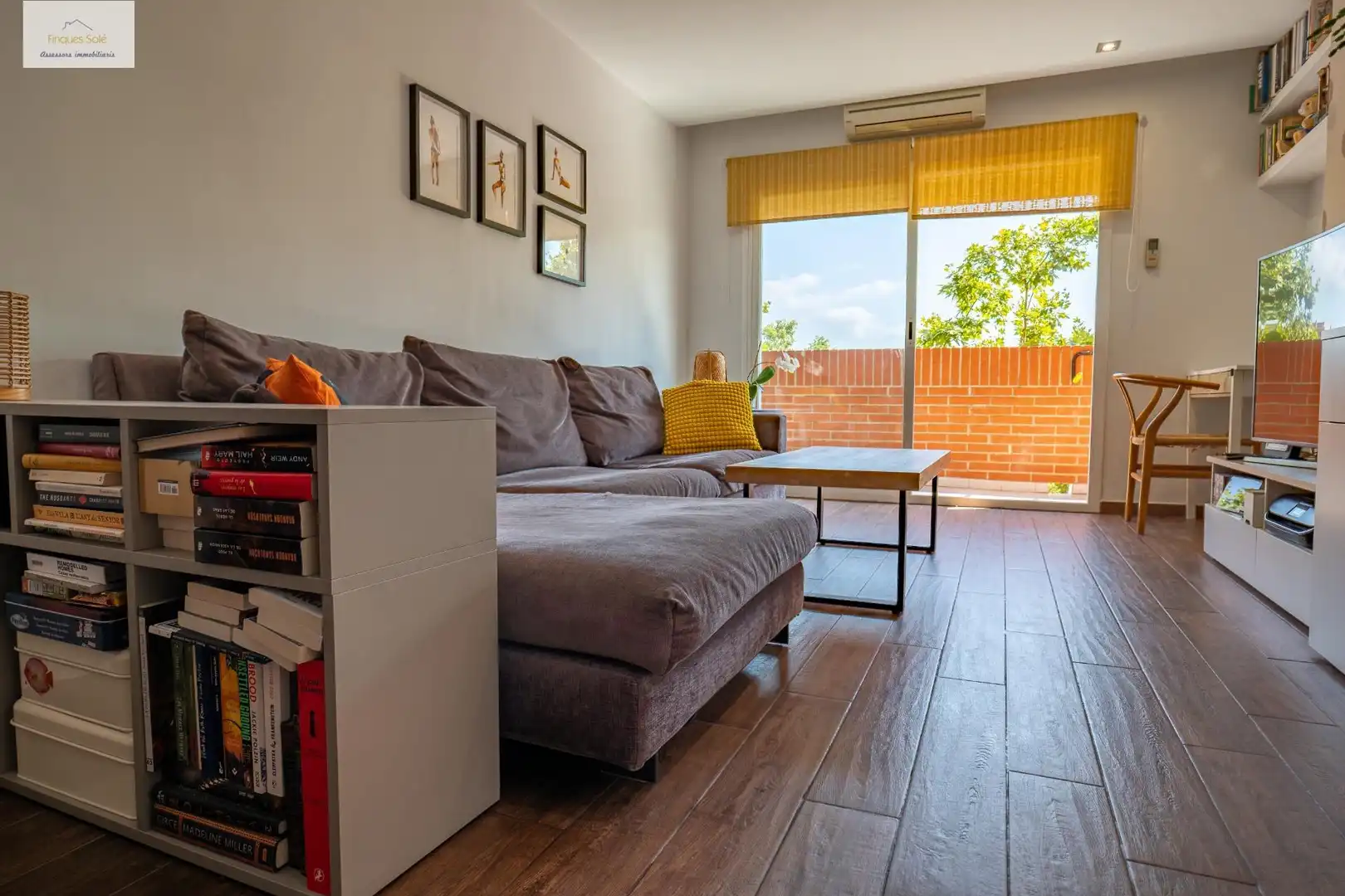 Wohnzimmer von Wohnung zum Verkauf in Badalona mit Klimaanlage, Heizung und Terrasse