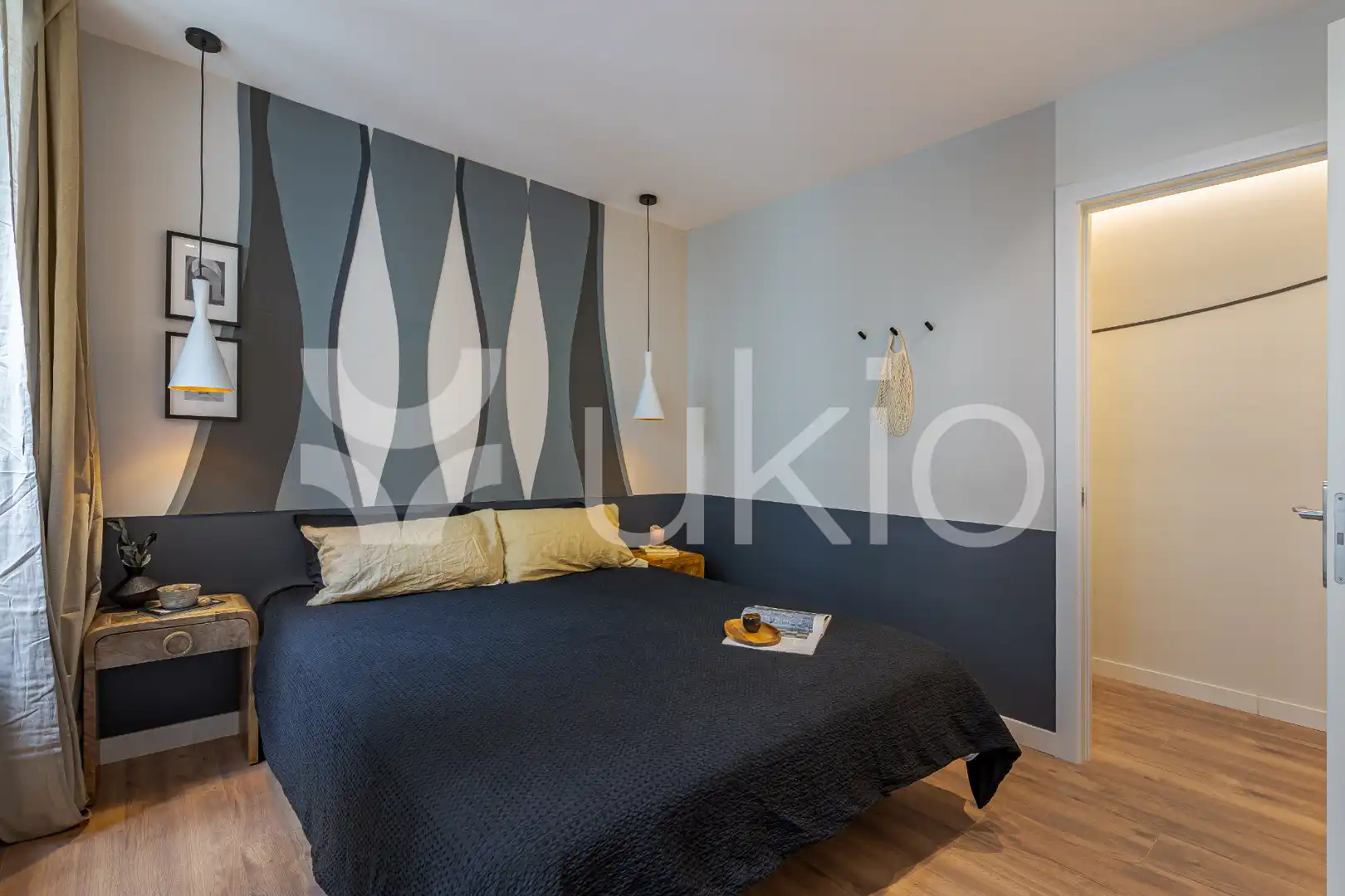 Habitación de Apartamento de alquiler en Madrid con Aire acondicionado, Calefacción y Amueblado