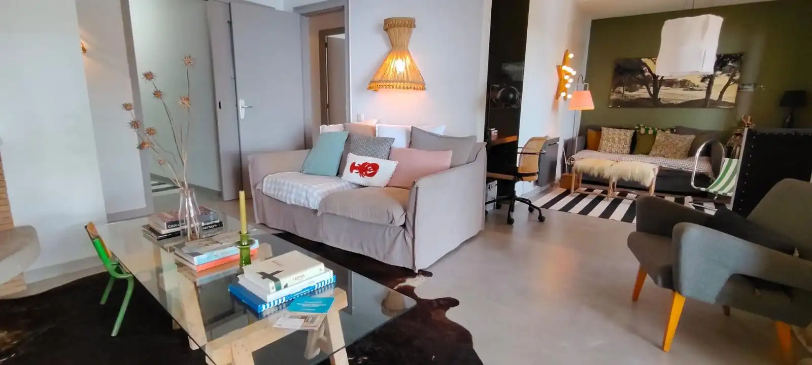 Wohnzimmer von Dachboden zum Verkauf in Palafrugell mit Klimaanlage, Heizung und Terrasse