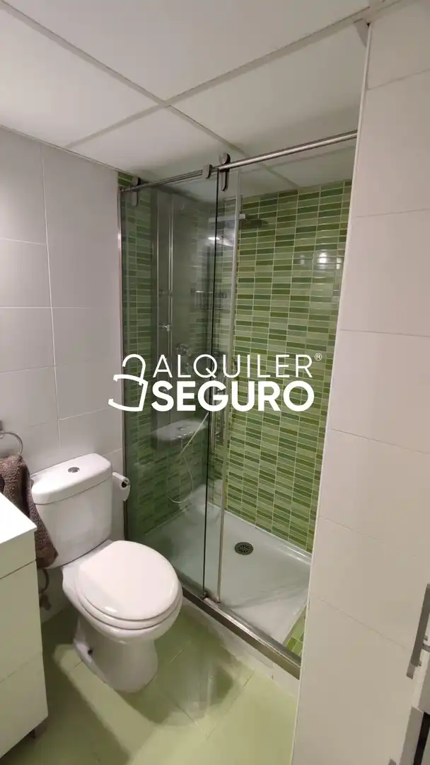Bathroom of Flat for rent in Madrid  with Air Conditioner, Heating and Terrace