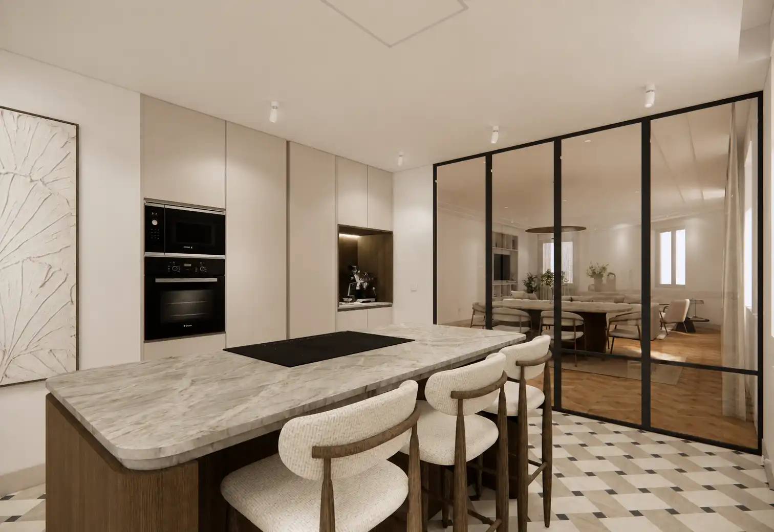 Kitchen of Flat for sale in Madrid  with Heating and Terrace