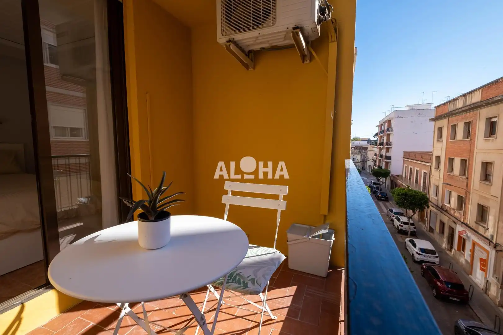 Terrassa de Apartament de lloguer en Moncada amb Aire condicionat, Moblat i Balcó