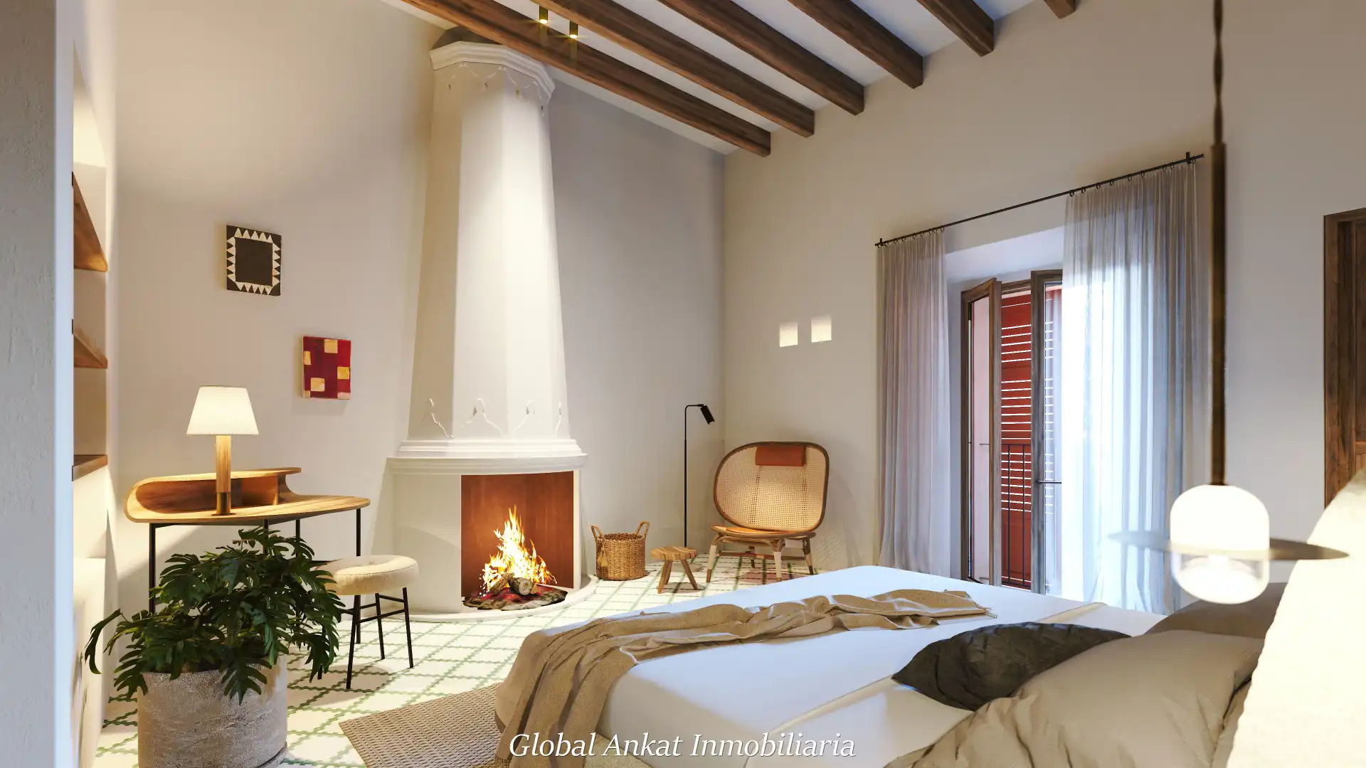 Habitación de Casa o chalet en venta en Felanitx con Aire acondicionado, Calefacción y Jardín privado