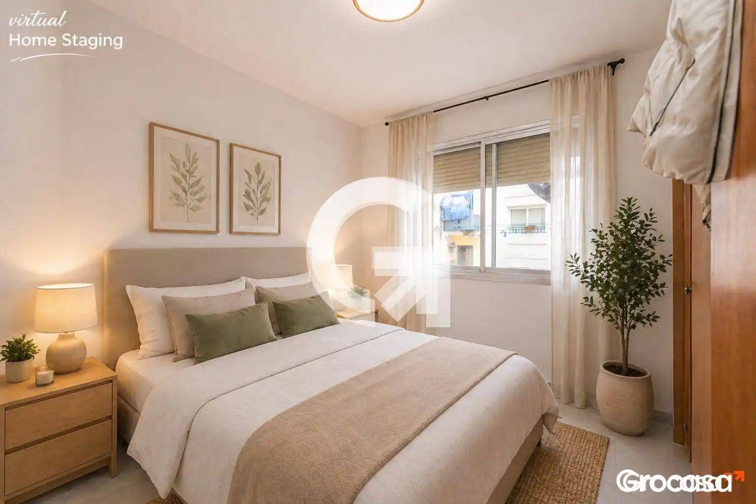 Bedroom of Flat for sale in Santa Coloma de Gramenet  with Oven and Washing machine
