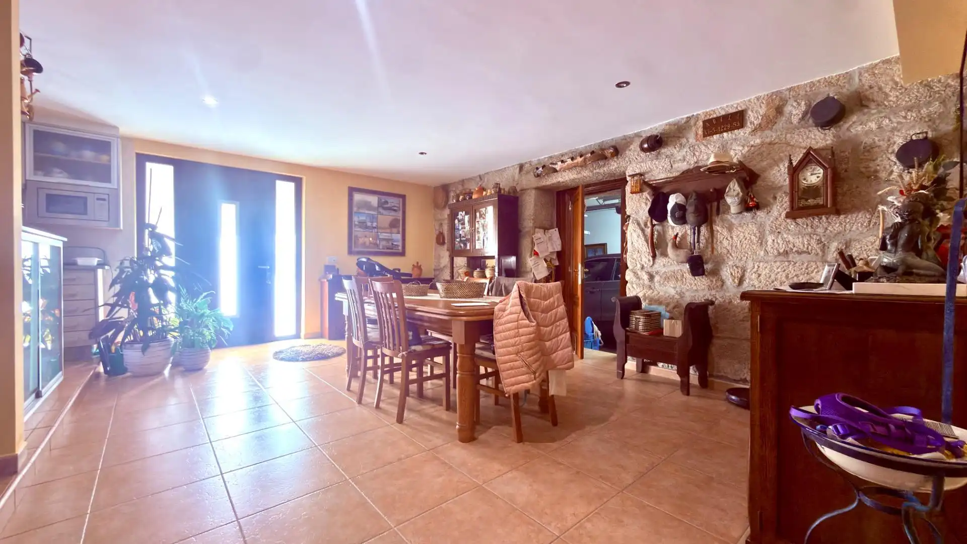 Dining room of Houses for sale in Esgos  with Private garden, Parquet flooring and Furnished