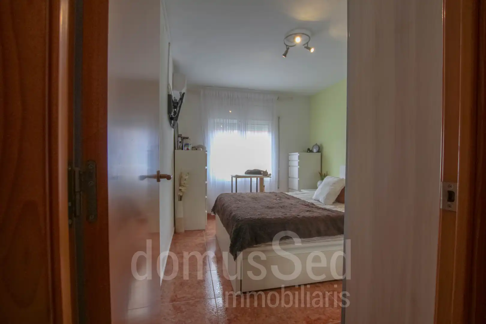 Bedroom of Flat for rent in El Masnou  with Air Conditioner, Heating and Terrace