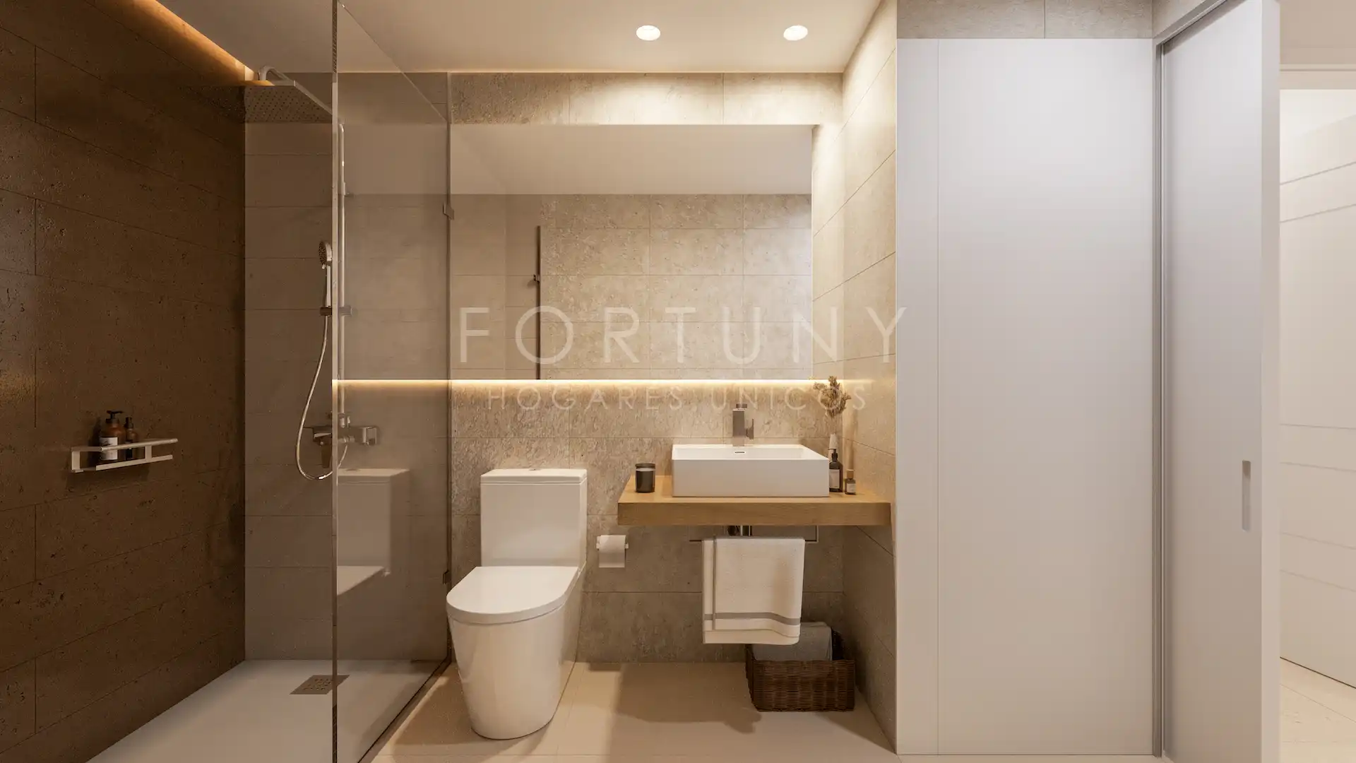 Badezimmer von Erdgeschoss zum Verkauf in Fuengirola mit Terrasse, Abstellraum und Gemeinschaftspool
