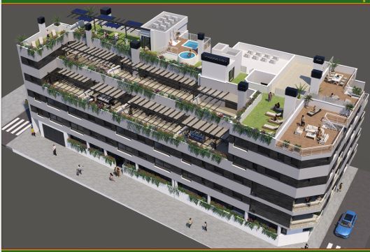 Vista exterior de Apartament en venda en Castellón de la Plana / Castelló de la Plana amb Aire condicionat, Calefacció i Moblat