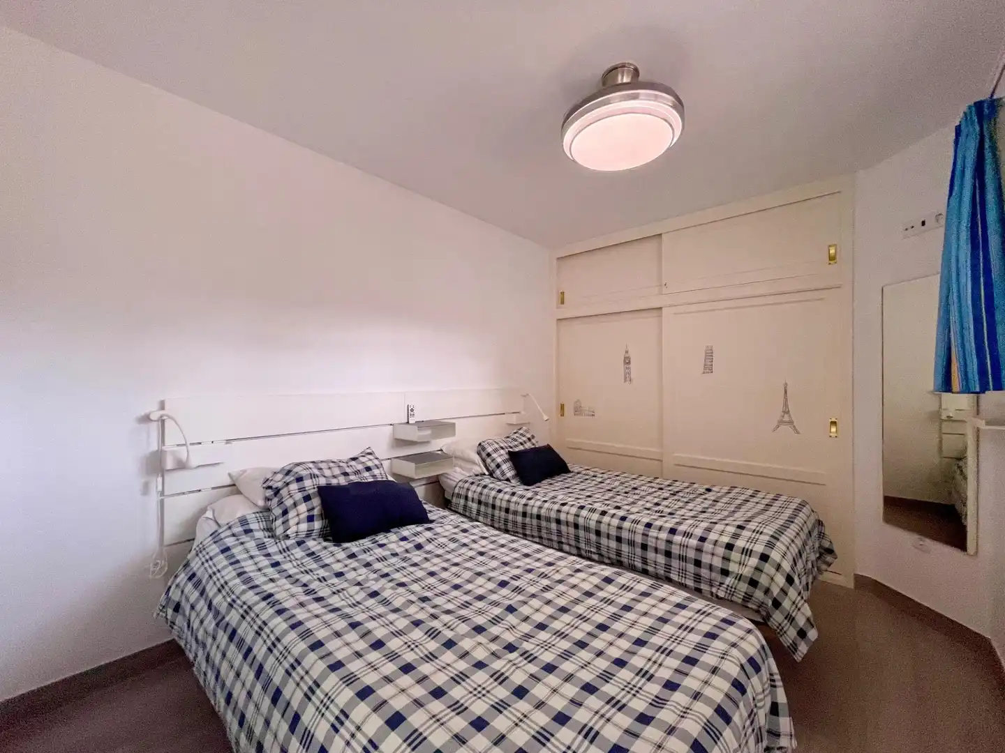 Dormitori de Apartament de lloguer en Mogán amb Moblat, Balcó i Piscina comunitària