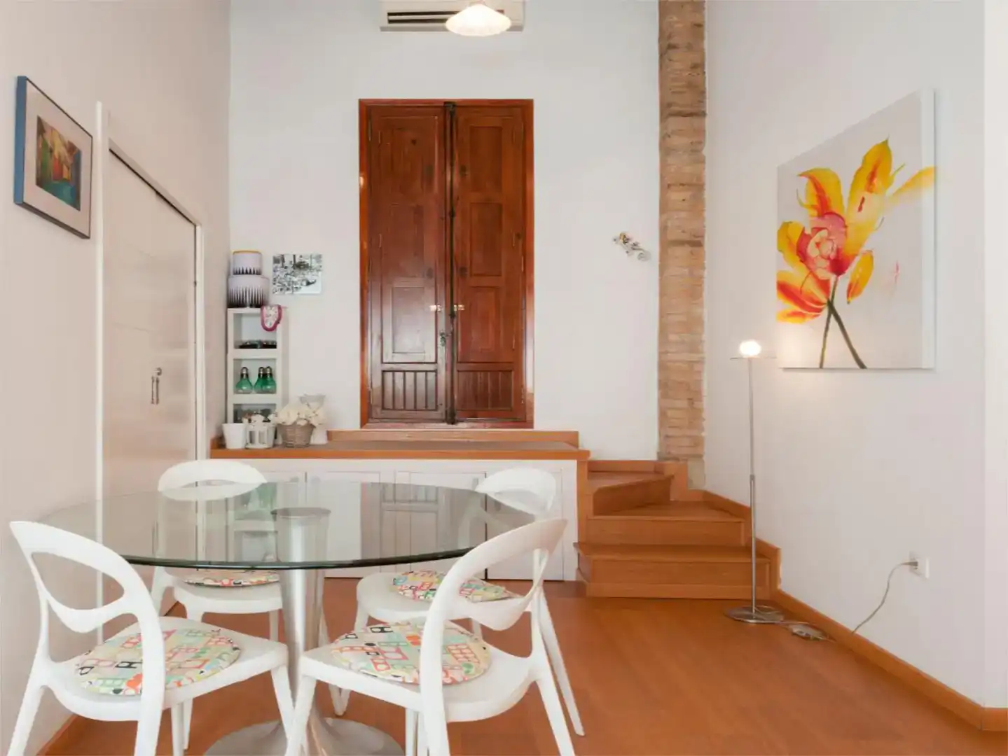 Esszimmer von Dachboden zur Miete in  Valencia Capital mit Klimaanlage