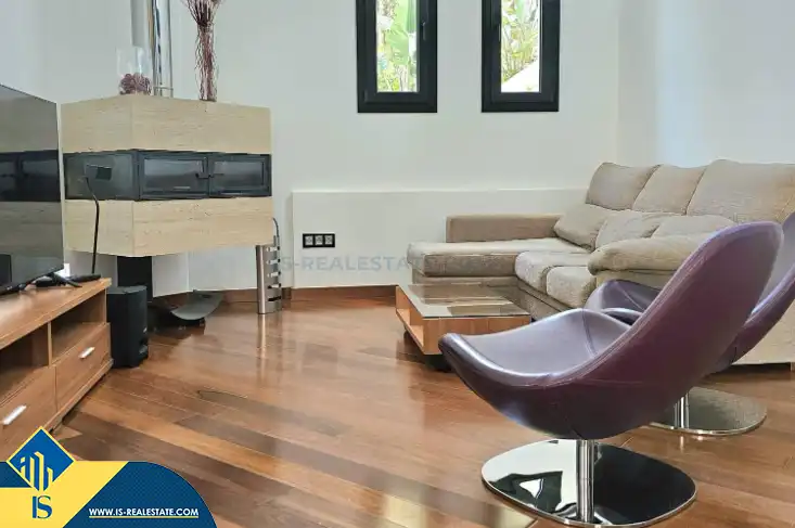 Living room of Houses for sale in Santa Eulària des Riu  with Terrace, Swimming Pool and Furnished