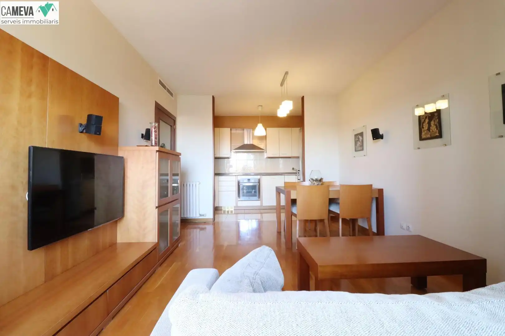 Sala de estar de Piso en venta en Sabadell con Calefacción, Trastero y Amueblado