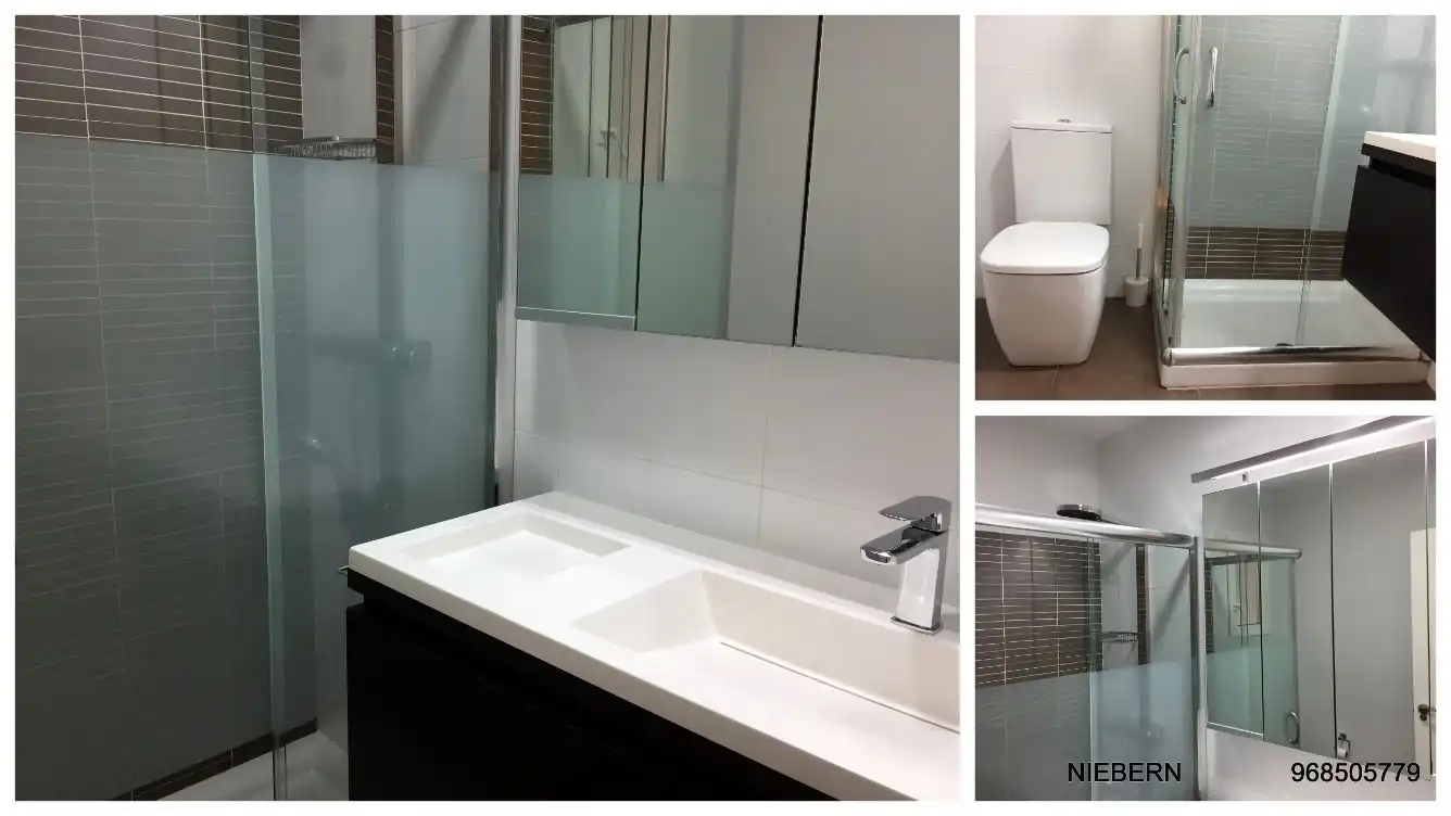 Baño de Piso de alquiler en Cartagena con Aire acondicionado, Parquet y Amueblado