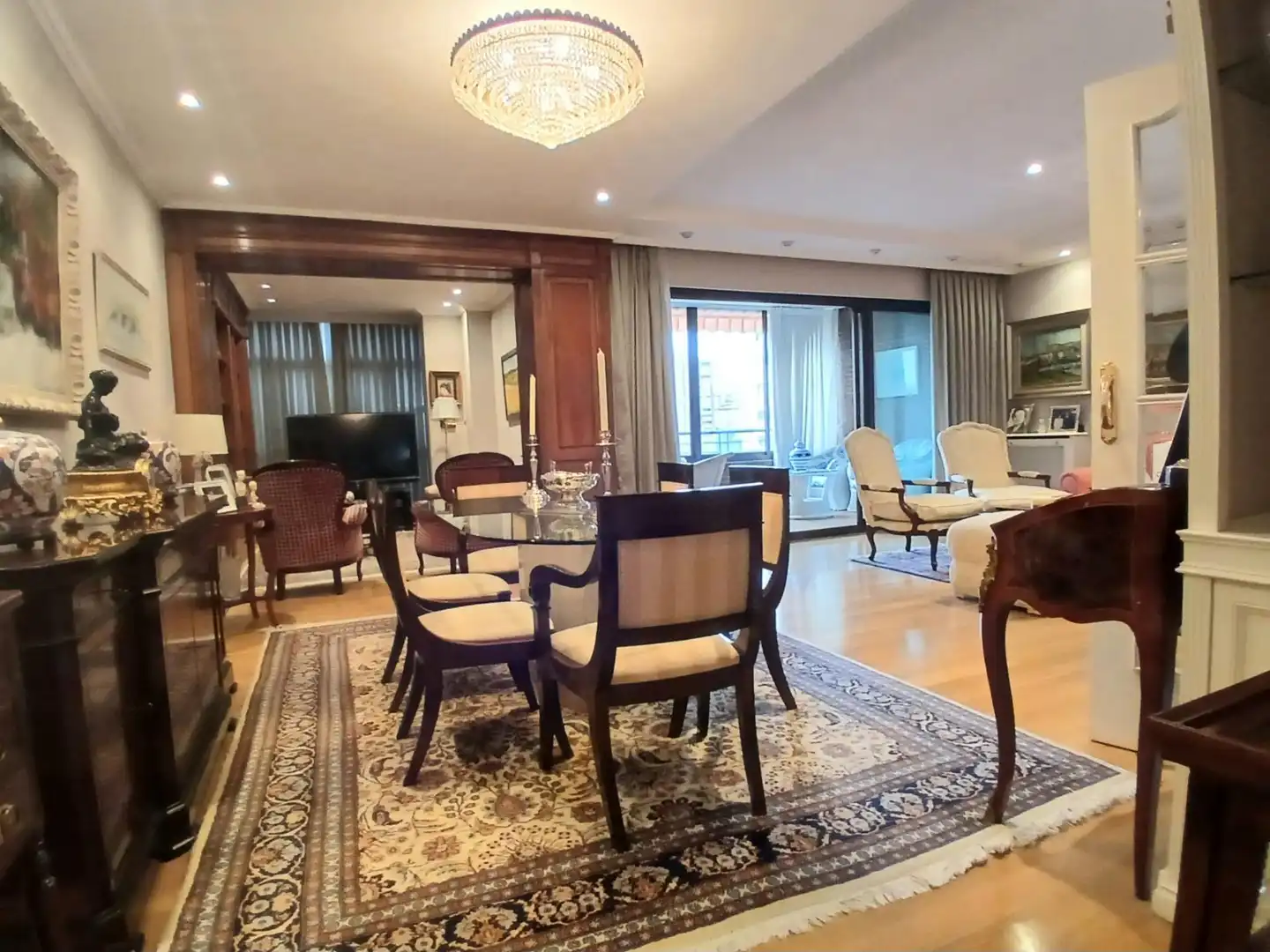 Dining room of Flat for sale in Madrid  with Air Conditioner, Heating and Private garden