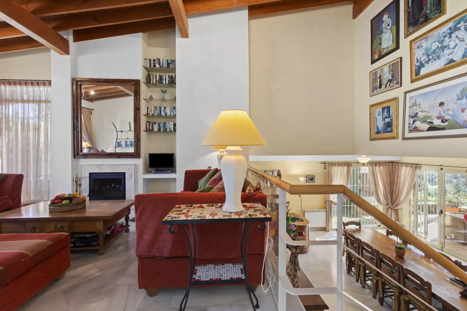 Living room of Houses for sale in Benahavís  with Air Conditioner, Heating and Private garden