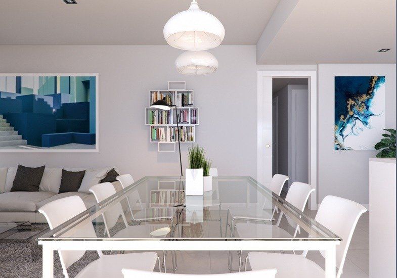 Menjador de Apartament en venda en Orihuela amb Jardí privat, Terrassa i Jacuzzi