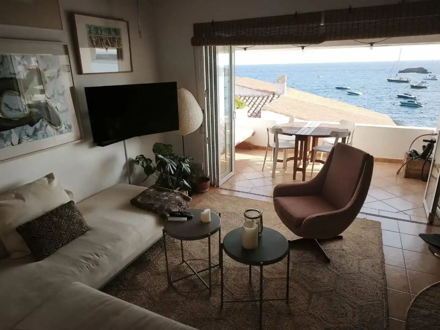 Sala de estar de Piso en venta en Sant Lluís con Aire acondicionado