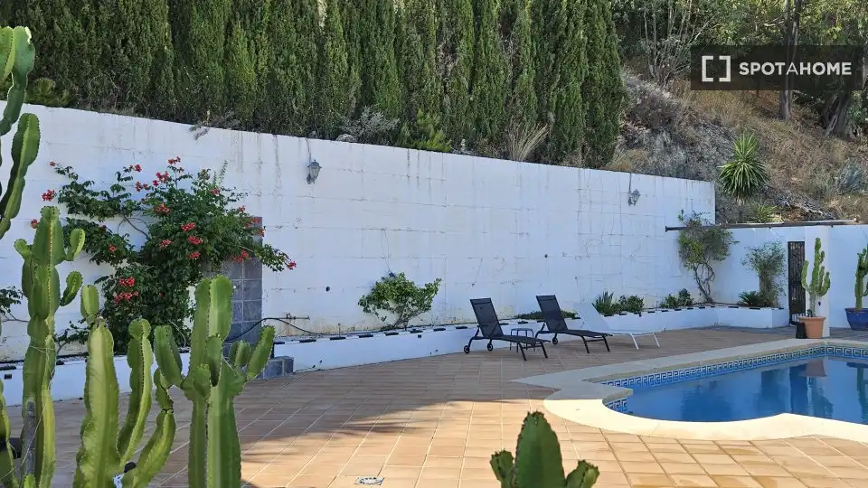 Terrassa de Apartament per a compartir en Mijas amb Aire condicionat, Terrassa i Moblat