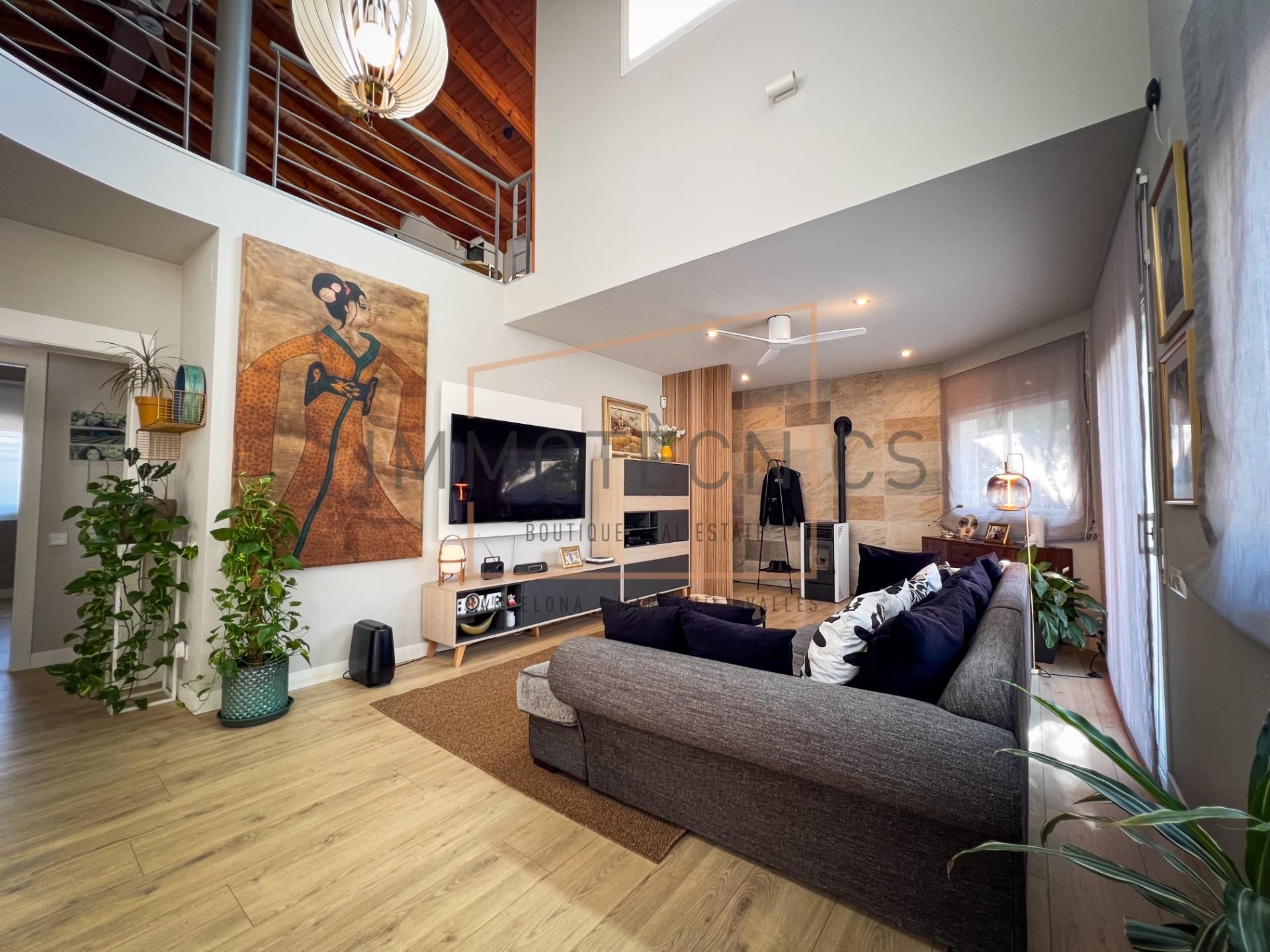 Sala de estar de Casa o chalet en venta en Lliçà d'Amunt con Aire acondicionado, Jardín privado y Terraza