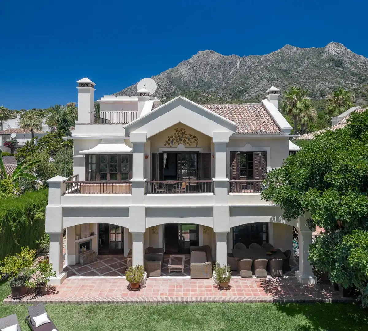 Exterior view of Houses for rent in Marbella  with Private garden, Terrace and Swimming Pool