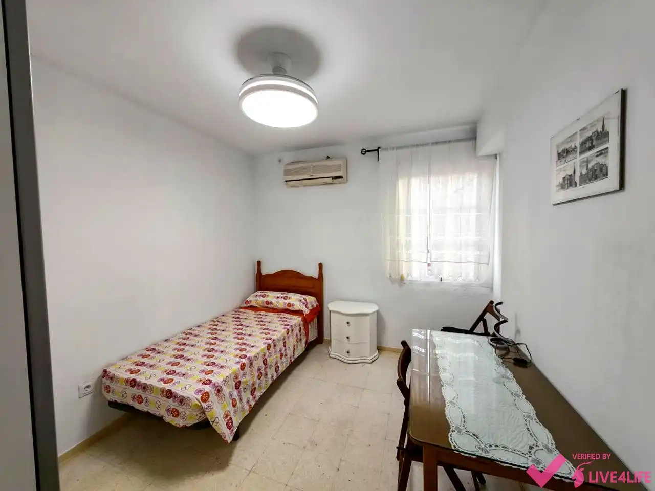 Schlafzimmer von Wohnung zur Miete in Sevilla mit Klimaanlage, Möbliert und Internet