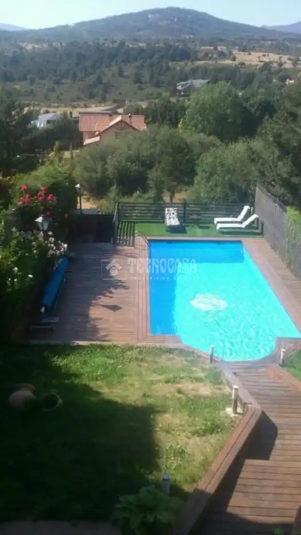 Swimming pool of Detached homes for sale in Collado Mediano