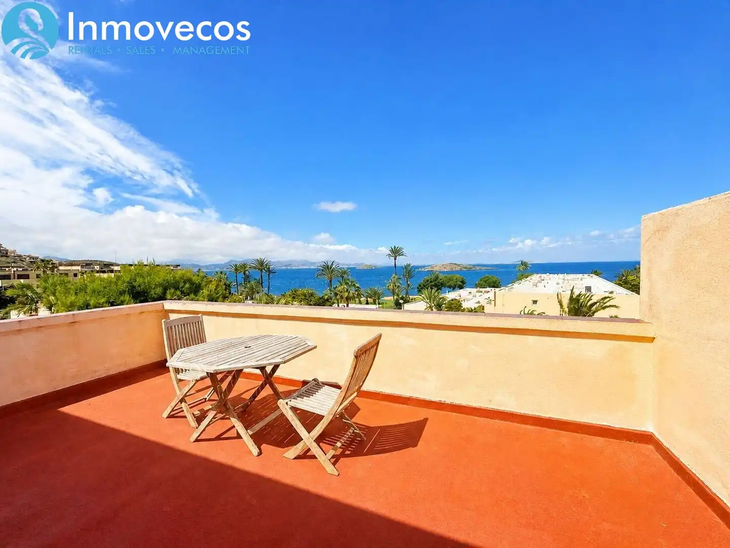 Terrassa de Apartament en venda en La Manga del Mar Menor amb Aire condicionat, Moblat i Piscina comunitària
