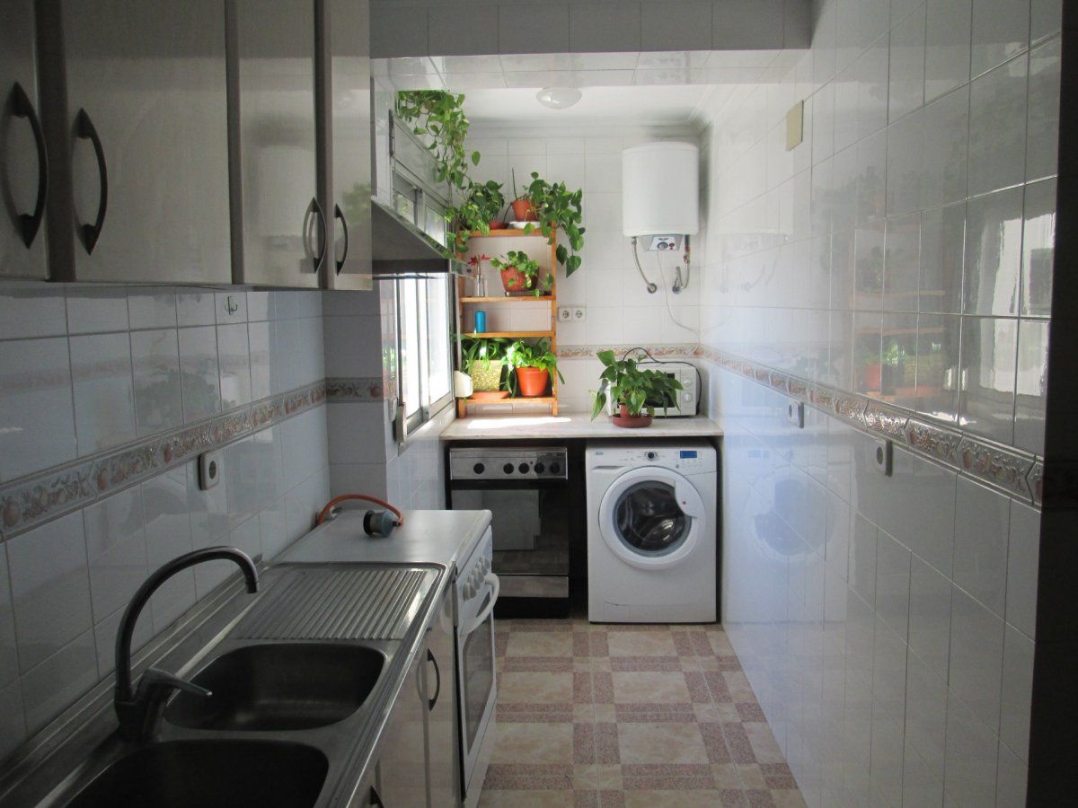 Cuina de Pis de lloguer en Camas amb Aire condicionat i Terrassa