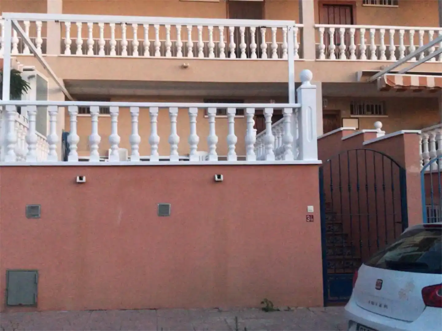 Terrasse von Wohnung zur Miete in Mazarrón mit Klimaanlage, Privatgarten und Schwimmbad