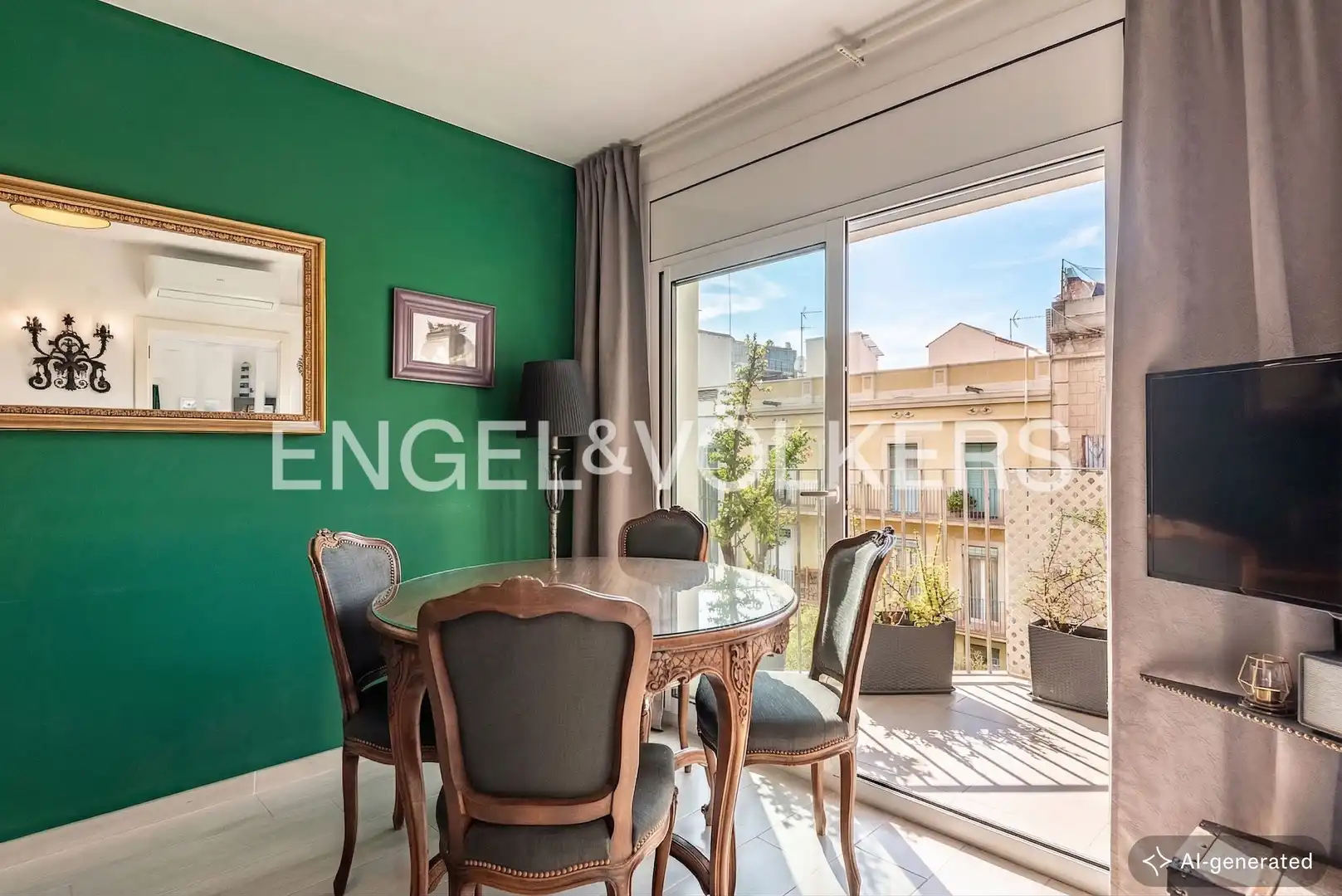 Außenansicht von Wohnung zum Verkauf in  Barcelona Capital mit Klimaanlage, Heizung und Parkett