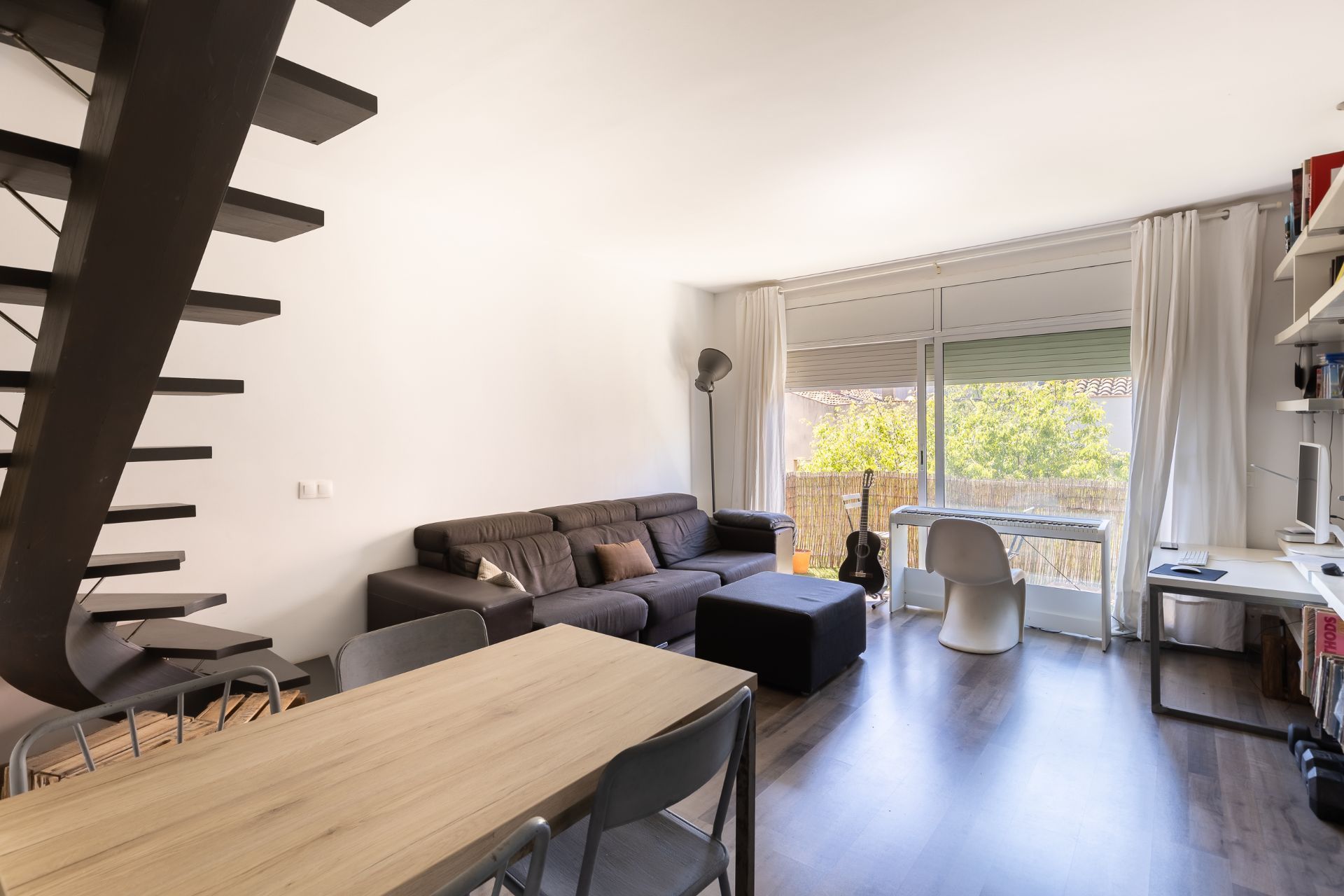 Living room of Duplex for sale in Badalona  with Air Conditioner and Heating