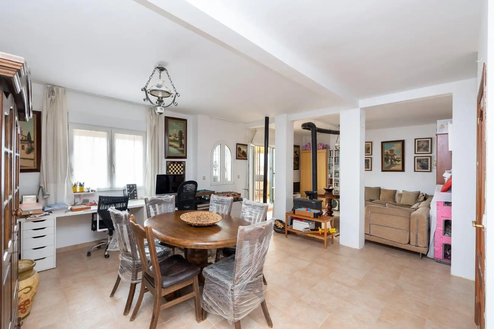 Dining room of Houses for sale in Barrio de la Vega