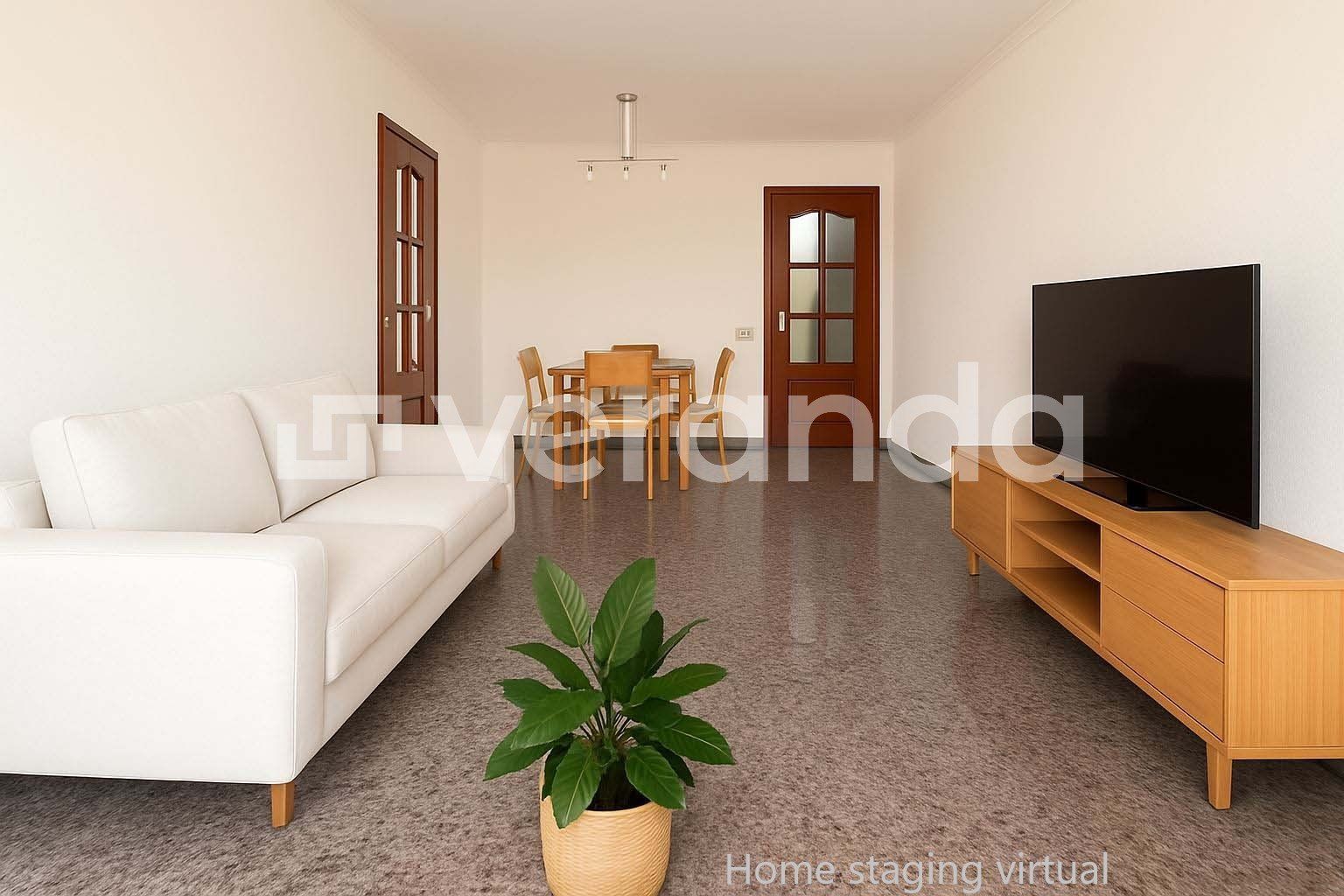 Living room of Flat for sale in Ripollet  with Terrace, TV and Balcony