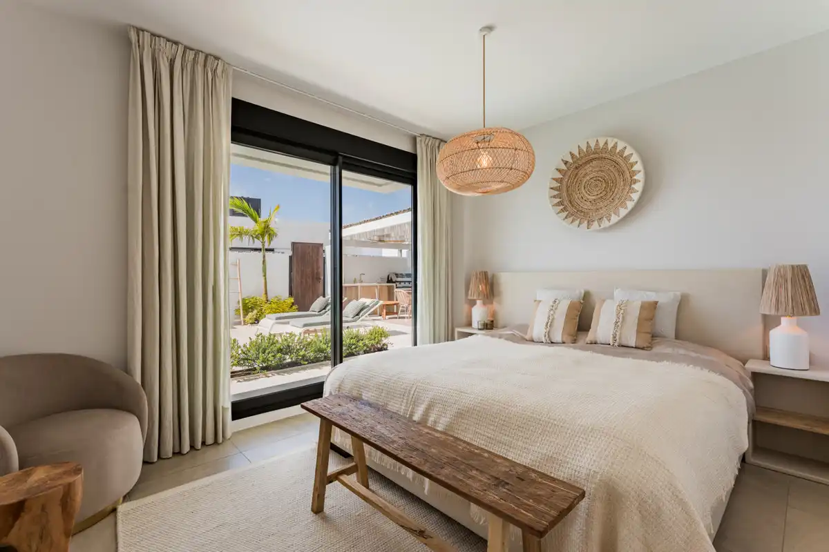 Bedroom of Detached homes for sale in Mijas  with Private garden and Swimming Pool