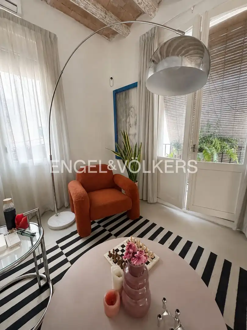 Sala de estar de Piso de alquiler en Barcelona con Aire acondicionado y Calefacción