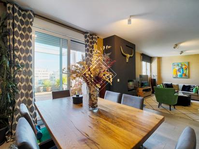 Dining room of Duplex for sale in  Madrid Capital  with Terrace, Storage room and Community pool