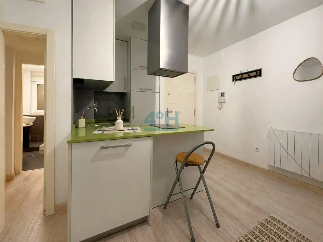 Cuina de Estudi de lloguer en Ourense Capital  amb Calefacció, Parquet i Terrassa