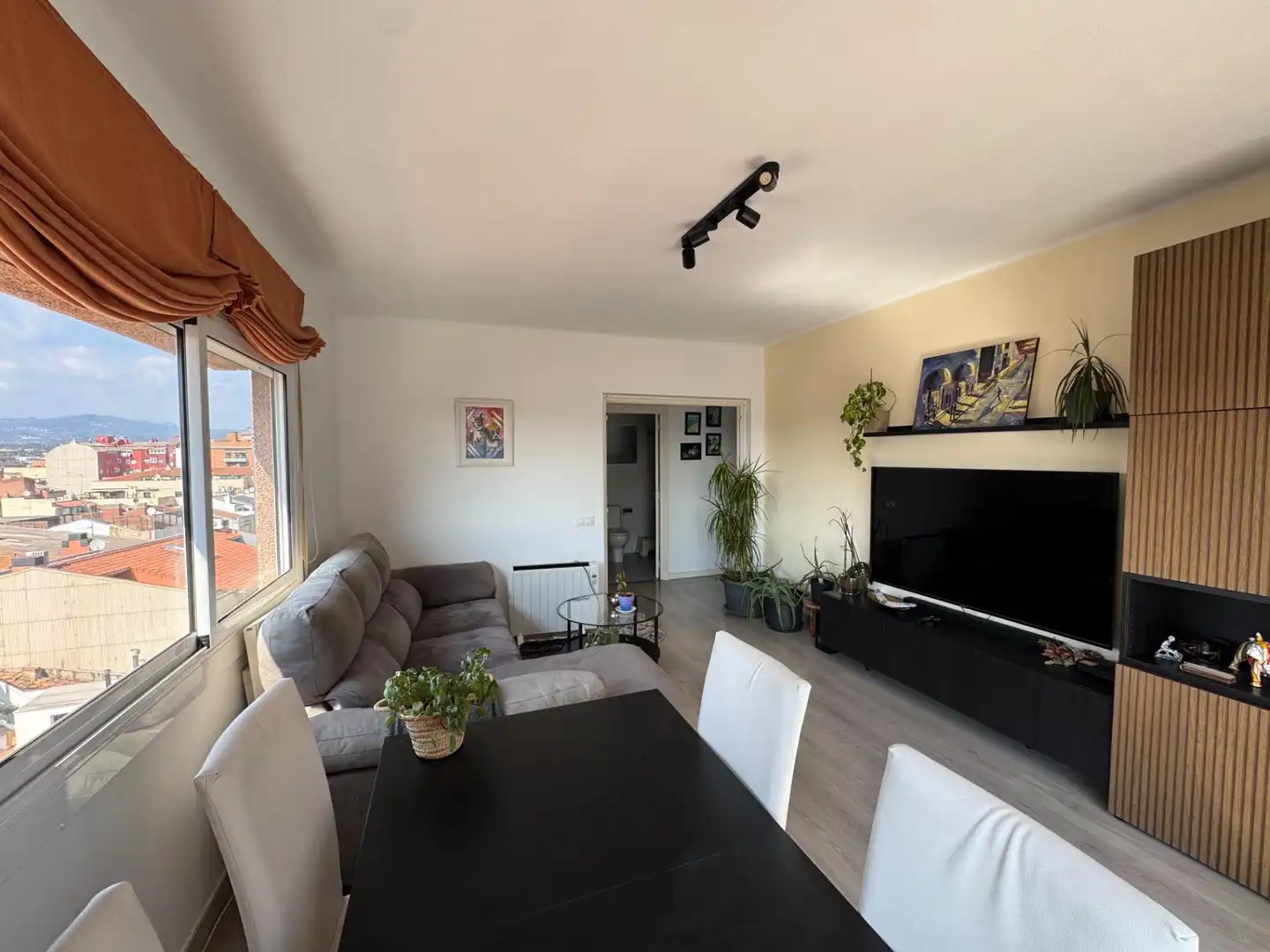 Wohnzimmer von Wohnung zum Verkauf in Granollers mit Parkett, Terrasse und Abstellraum