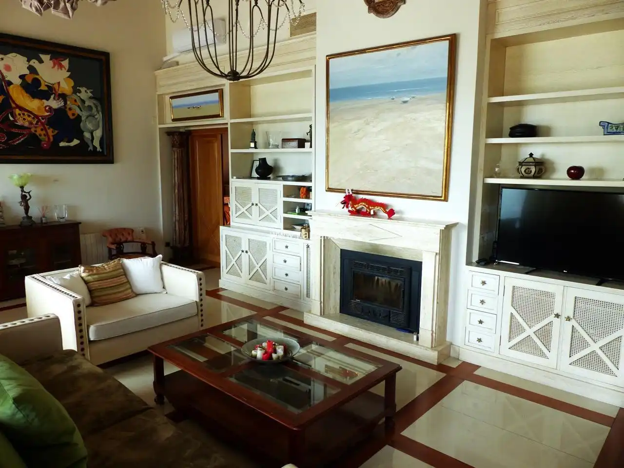 Sala de estar de Casa o chalet en venta en Oropesa del Mar / Orpesa con Aire acondicionado, Jardín privado y Terraza