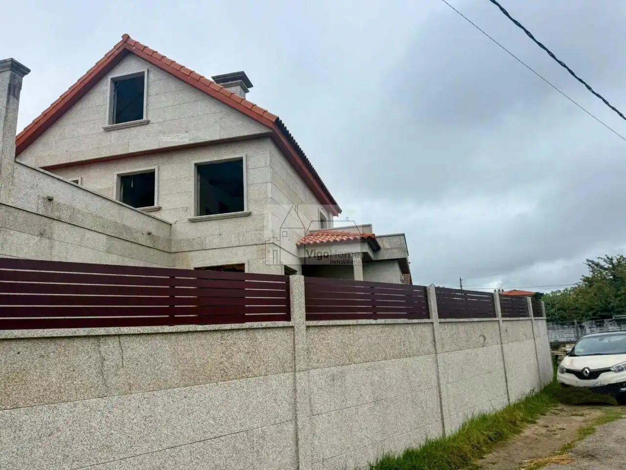 Vista exterior de Casa o xalet en venda en Baiona amb Calefacció, Jardí privat i Terrassa