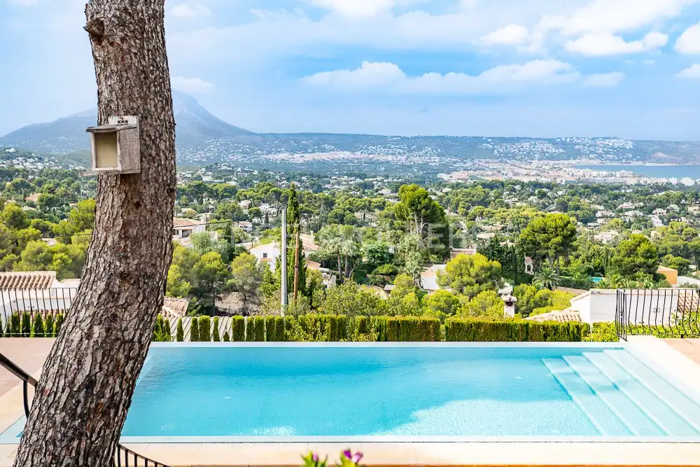 Vista exterior de Finca rústica en venda en Jávea / Xàbia amb Calefacció, Jardí privat i Piscina