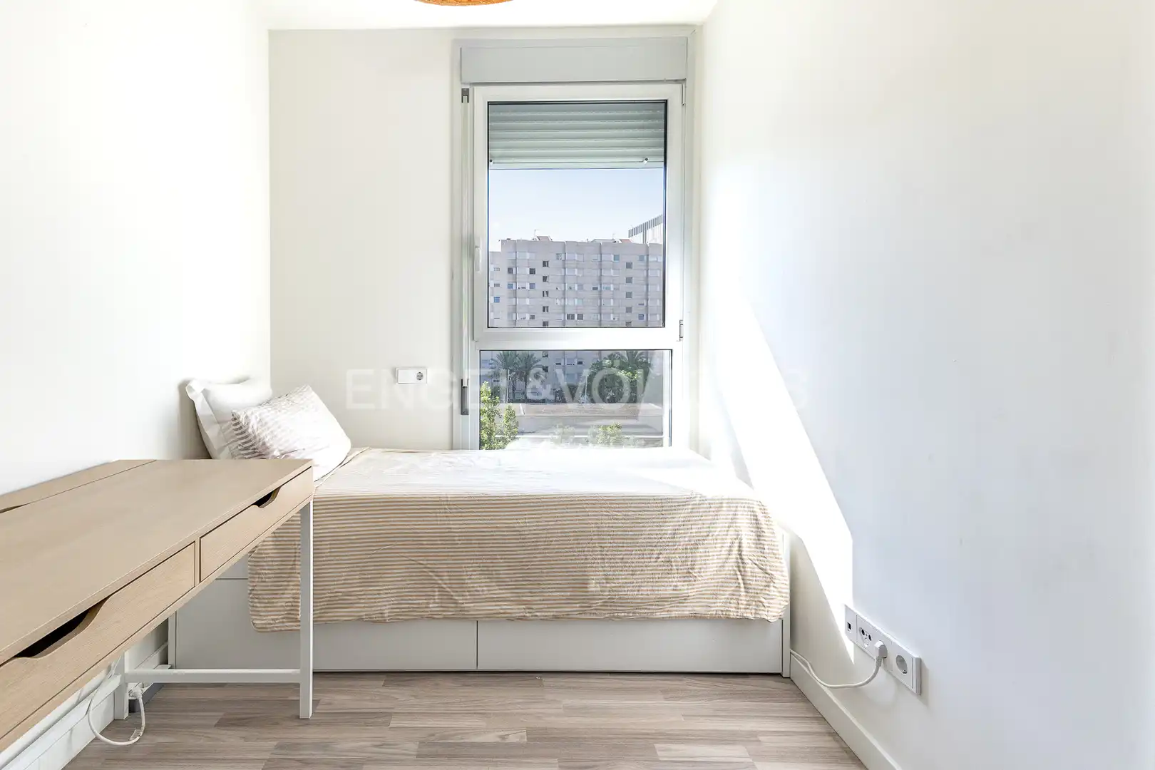 Bedroom of Flat for sale in Sant Adrià de Besòs  with Air Conditioner, Heating and Parquet flooring