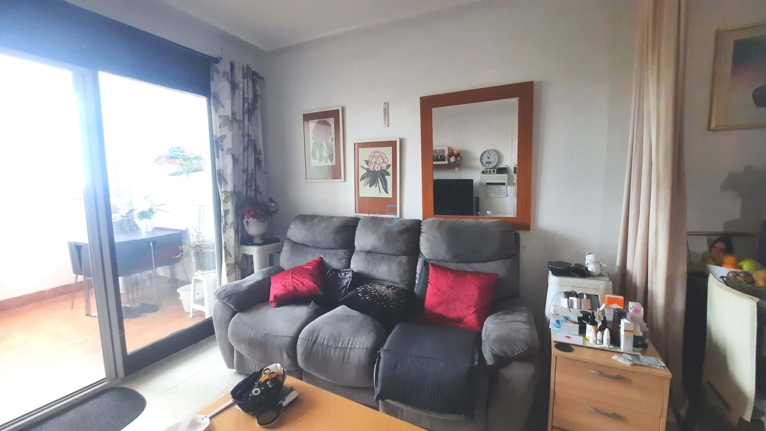 Living room of Flat for sale in  Murcia Capital  with Swimming Pool, Furnished and Community pool