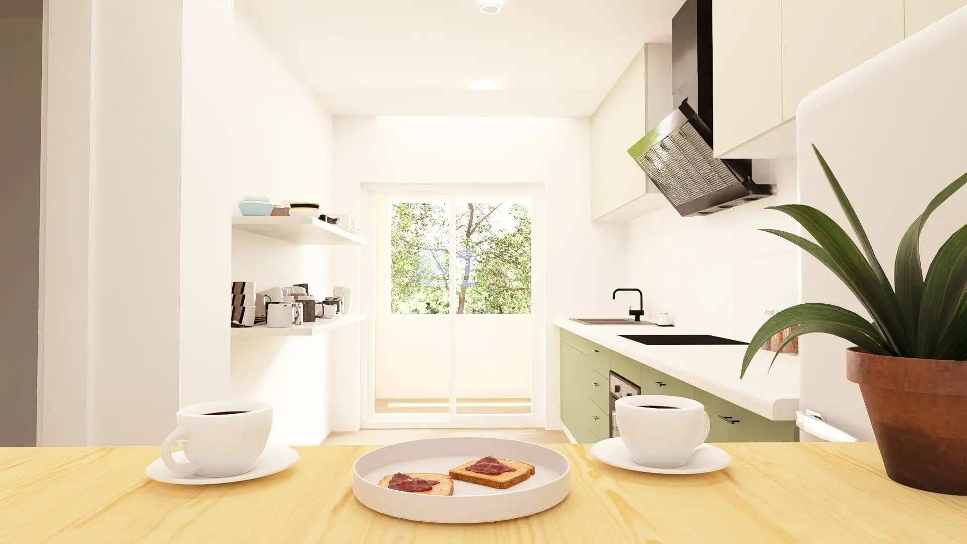 Kitchen of Flat for sale in  Murcia Capital  with Storage room