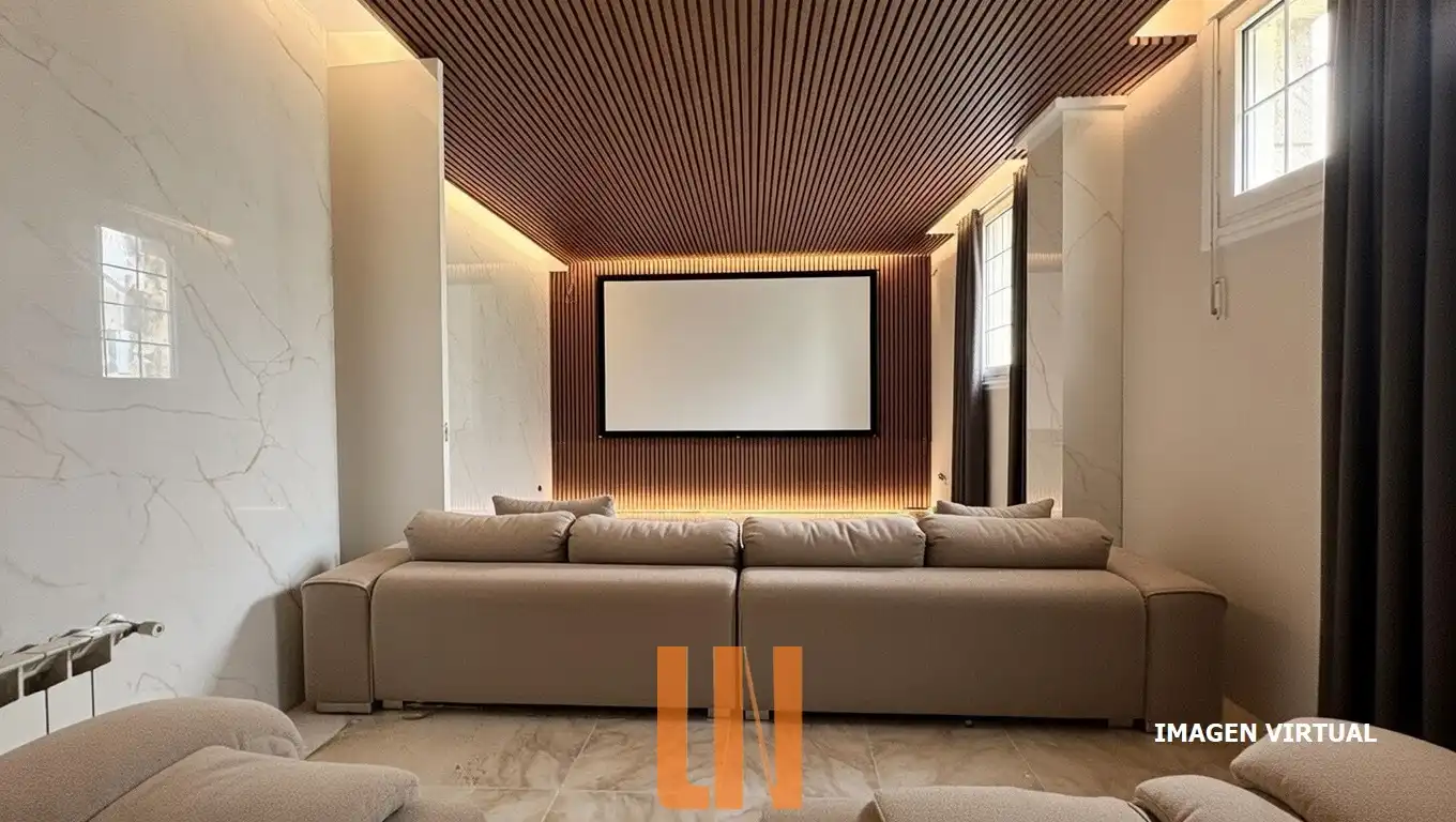 Sala de estar de Casa o chalet en venta en A Coruña Capital  con Calefacción, Jardín privado y Parquet