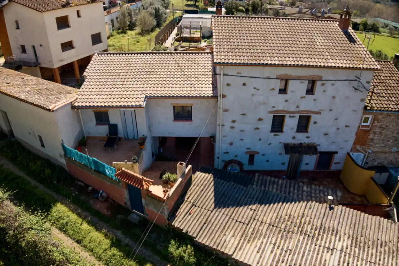 Vista exterior de Finca rústica en venta en L'Ametlla del Vallès con Calefacción, Terraza y Trastero