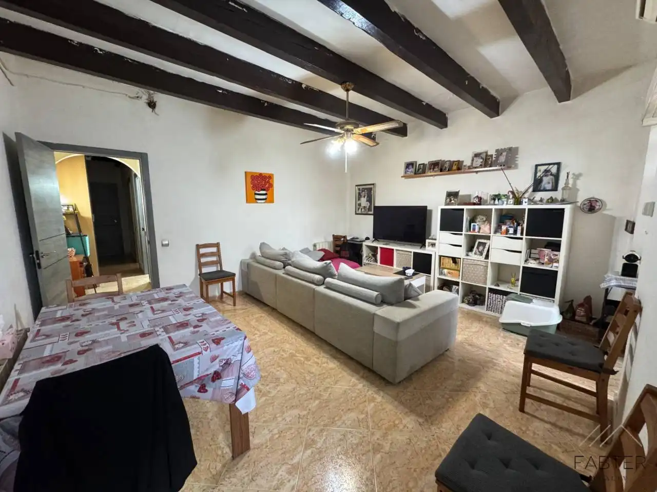 Living room of Flat for sale in Caldes de Montbui  with Air Conditioner, Heating and Terrace