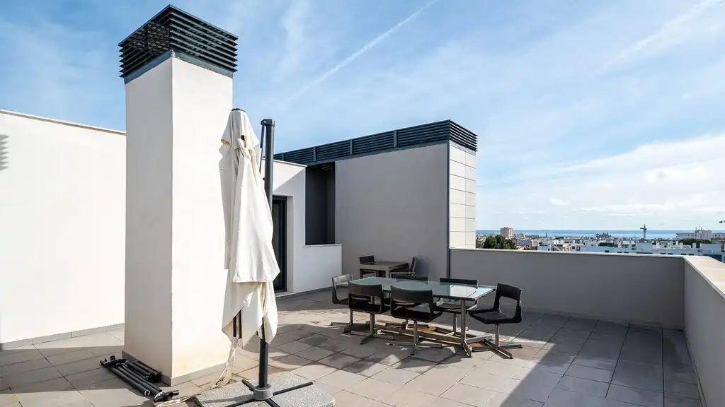 Terraza de Ático de alquiler en  Palma de Mallorca con Aire acondicionado, Calefacción y Terraza