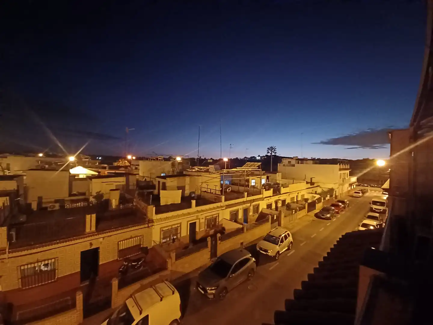 Exterior view of Detached homes for sale in Alcalá de Guadaira  with Air Conditioner, Storage room and Balcony